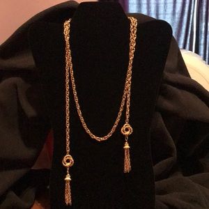 18 karat Gold/silver overlay open necklace